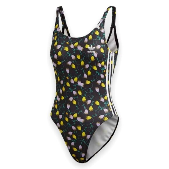 adidas Originals Allover Print AOP Black Bodysuit US S - Picture 12 of 13